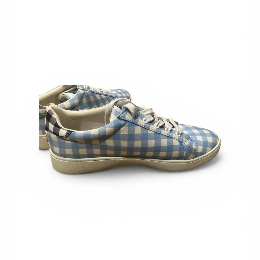 Draper James Blue and White Gingham Sneakers - Picture 7 of 15